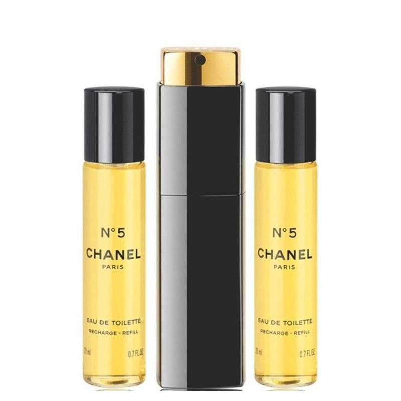 CHANEL NO.5 PURSE SPRAY 3 x 0.5oz EAU DE TOILETTE | eBay