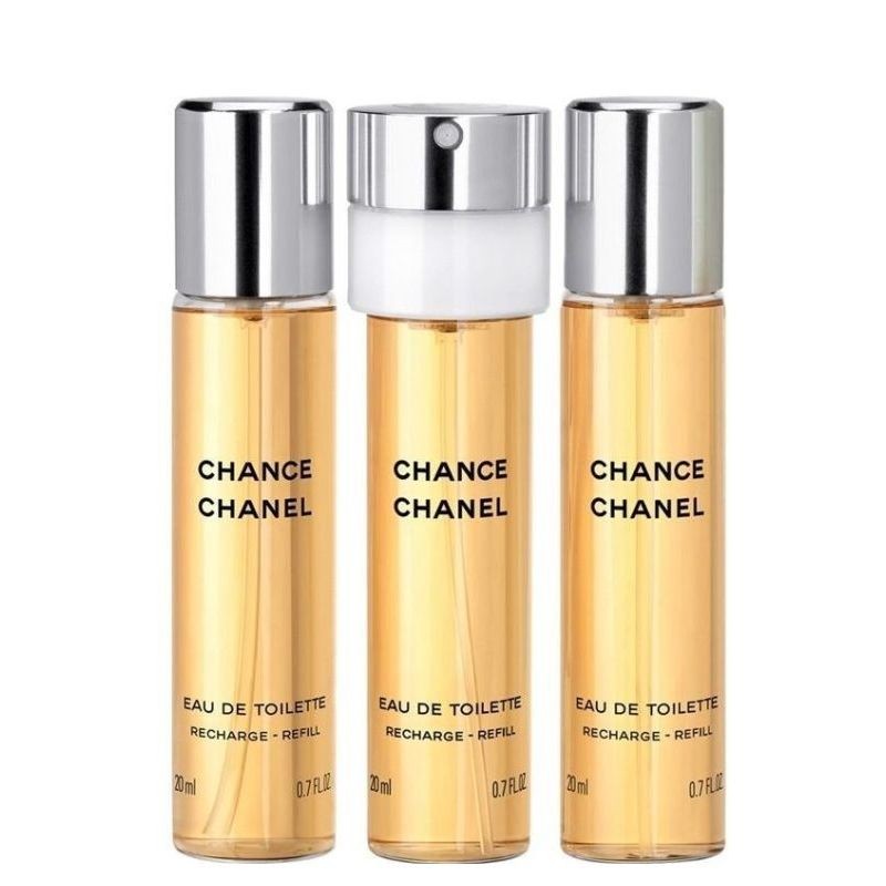 Chanel Chance Eau Vive - 3 x 20 ml - twist and spray eau de toilette