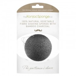 Konjac Sponge Premium Gentlemens Shaving Sponge with Bamboo Charcoal
