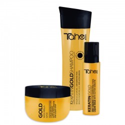 Tahe Keratin Gold Pack (Shampoo 300ml + Mask 300ml + Oil 30ml)